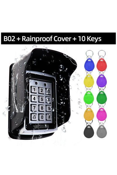 Choice3 B02-Cover-10Keys RFID Metal Access Control Keypad Waterproof Rainproo...