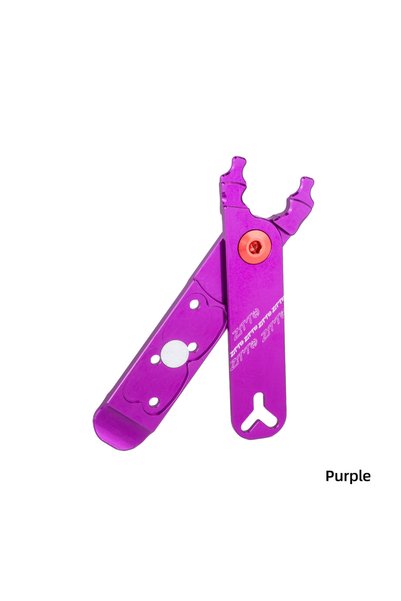ZTTO CNC Purple Bicycle Missing Link Plier Tool Tire Lever Missing Link Box B...
