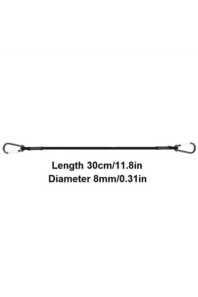 Choice Black 30cm 5 Types of Stretch Elastic Ropes Kayak Tying Ropes Roof Lug...
