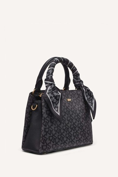Dkny PAIGE SMALL SATCHEL-G8Y - JET BLK/BLK-N/S