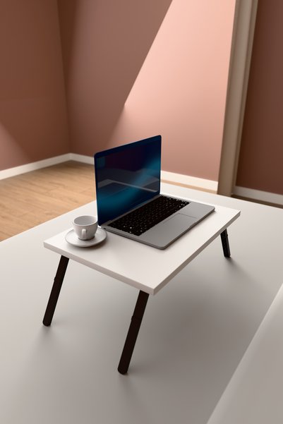 asratrend Katlanır Laptop Sehpası Seyyar Kahvaltı Sehpası Çalışma Masası