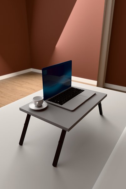 asratrend Katlanır Laptop Sehpası Seyyar Kahvaltı Sehpası Çalışma Masası