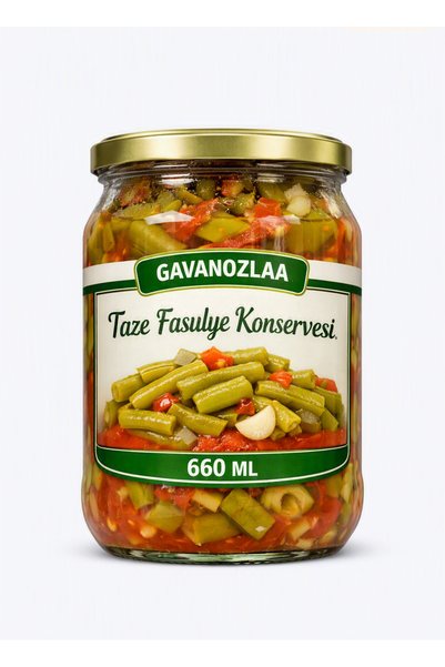 GAVANOZLAA TAZE FASULYE KONSERVE 660 ml