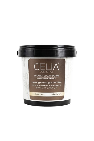 Celia مقشر سكر رغوي بخلاصة العرق سوس 500 غرام
