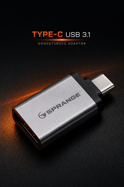 SPRANGE Type C USB 3.1 Dönüştürücü Adaptör USB to Type C Çevirici Telefon ve ...