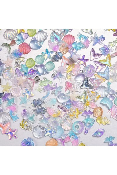 Choice 50 PCS Ocean Series Nail Art Accessories - Shiny Shell Sea Star & Dolp...