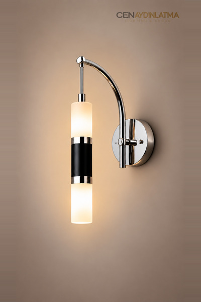 ZEYNEP RANA CEN Aydınlatma Modern Krom LED Aplik – 3 Renk Işıklı Akrilik ve M...