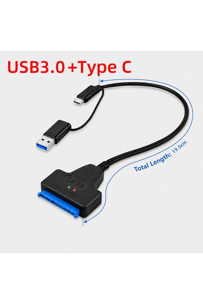 choice2 كابل USB3.0 و TypeC SATA إلى USB 3.0 / 2.0 بسرعة تصل إلى 6 جيجابت في ...