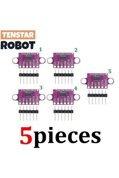 Choice 5pcs CJVL53L0X TENSTAR 2pcs/5pcs VL53L0X Time-of-Flight (ToF) Laser Ra...