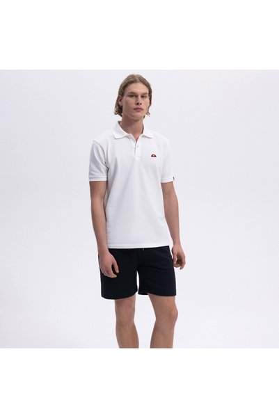 Ellesse Ανδρικό μπλουζάκι πόλο EM460-OF σε λευκό χρώμα