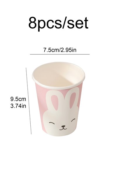 choice2 Fluorescence Yellow Mori rabbit disposable tableware paper cup dinner...