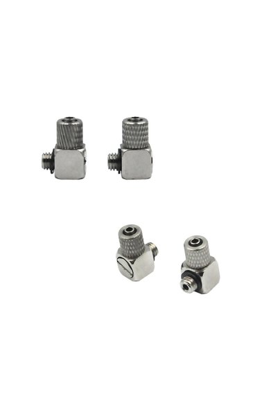 Choice 4 قطع كوع 4 قطع M5-4mm موصل زيت هيدروليكي صغير لأجزاء نموذج أسطوانة خز...