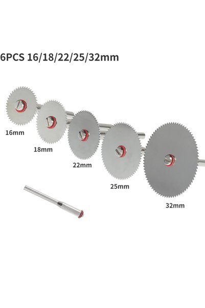 Choice1 6PCS 6-32Pcs Mini Circular Saw Blade Set Sanding Grinding Wheel Cutti...