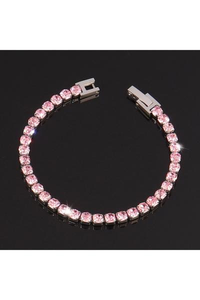 Choice7 B1312 316L 4mm Stainless Steel Bracelet For Women Men's Hip Hop Tenni...