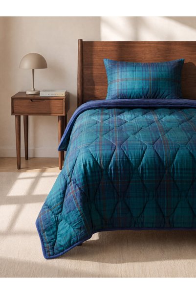 LC Waikiki I Checkered Embroidered Double Quilt Set from Freezen Store