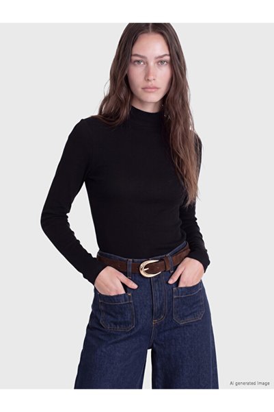 LC Waikiki Rmz Gi̇yi̇m Farkiyla Dik Roba Collar Women's Bodysuit