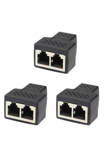 Choice 3pcs 1/2/3pcs Network Rj45 Cable Port Network Cable Splitter Extender ...