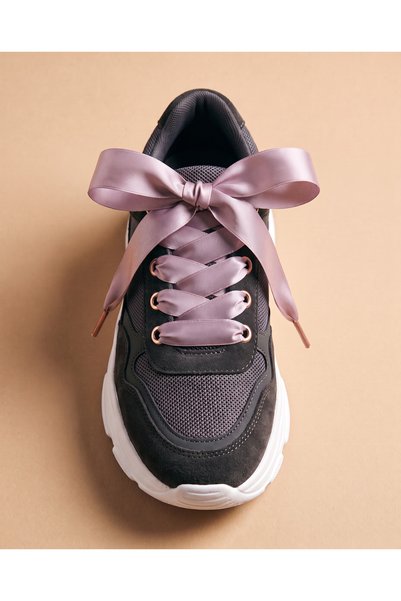 last icon Lilac Pink Satin Ribbon Laces 120 cm for Sneakers and Canvas Shoes