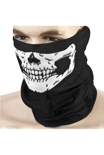 Choice 1pc Motorcycle Scarf Face Mask Shield Skull Ghost Face Riding Balaclav...