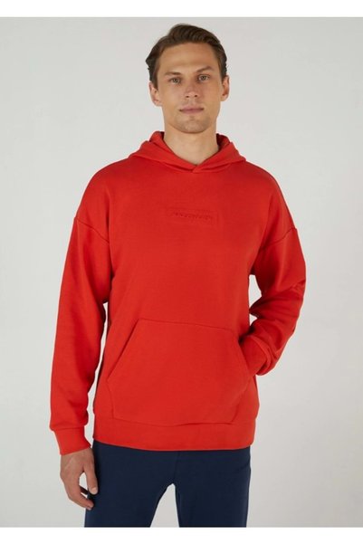 SKECHERS M Essential Hoodie Sweatshirt S242110 Men's Hooded Sweatshirt Red