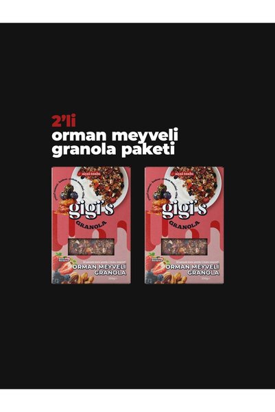 gigi's Orman Meyveli Granola - Açai Tozlu 2'li Paket 2x250 Gr