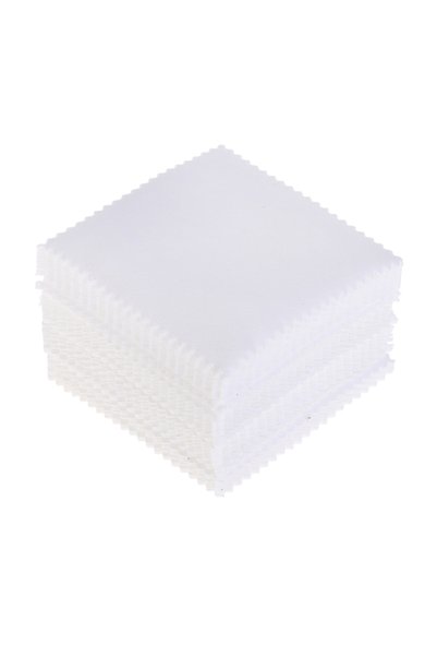 choice2 White 100pcs 8x8cm Color Cleaning Polishing Cloth Soft Clean Wipe Clo...