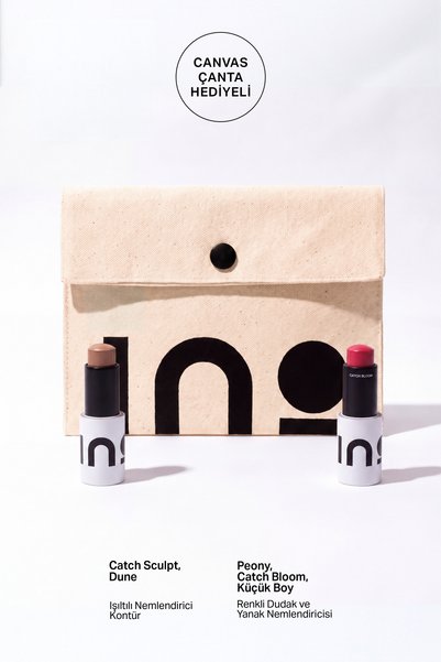 inobeauty Dune Contour Stick 9,5Gr + Peony Stick Ruj & Allık 4,5Gr + Makyaj Ç...