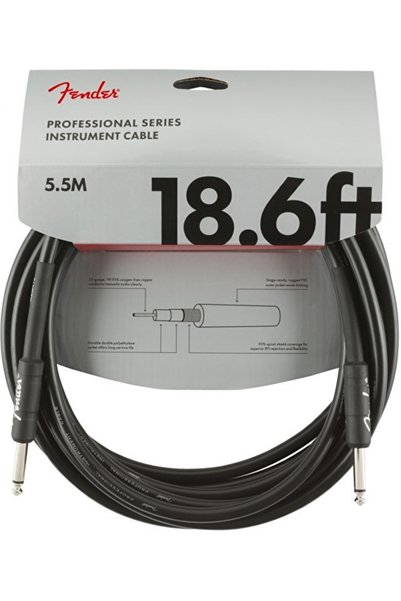 FENDER 0990820020 كابل أجهزة احترافي (5.5 متر - أسود) |   كابلات سوداء موثوقة...