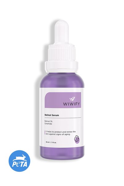 WIWIFY Anti-Wrinkle, Repairing, Nourishing Retinol Serum (1% Retinol + Cerami...