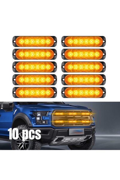 Choice 10pcs 10pcs LED Emergency Strobe , Warning Flashing Caution Constructi...