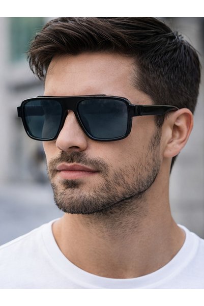Révano Premium Retro Half-Rim Sunglasses for Men | UV Protection | Lightweigh...
