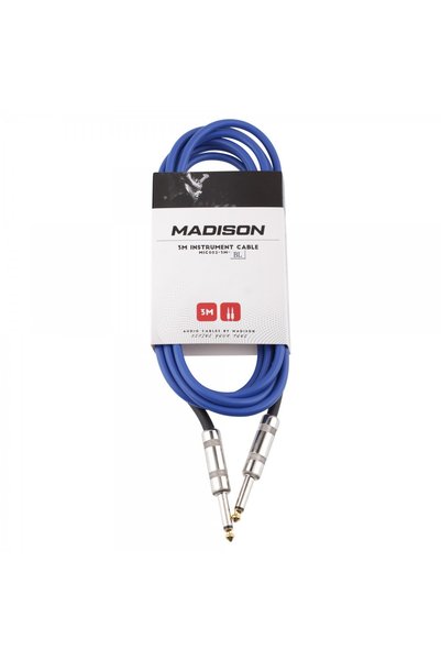 Madison Mic002-3M-Bl Guitar Cable (3m Blue) |   Short Instrument Cable