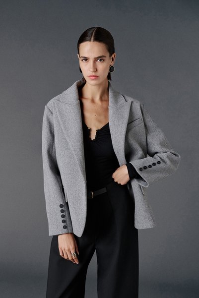 VATKALI Oversize kaşe blazer ceket