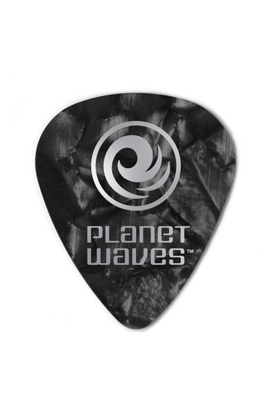 Planet Waves 1CBKP2-25 Selüloit İnce (Light) Gitar Penası - Siyah (25'li Paket) | Standart Ölçü, Klasik Parlak Siyah ve Başlangıç/Orta Seviye Uyumu