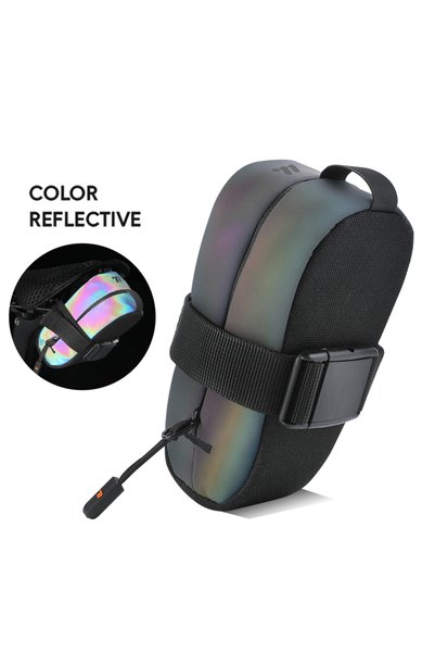 Choice 13x6.5x4cm Colorful WEST BIKING Reflective Bicycle Saddle Bag 0.4L Min...