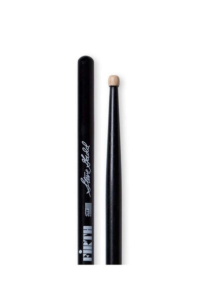 VIC FIRTH عصا الطبول الخاصة بستيف جاد (خشب أسود) |   طلاء أسود - معيار الاستو...