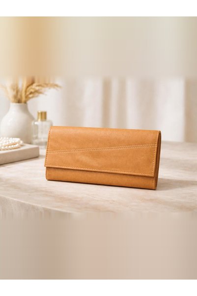 G-Atlantic Long Ladies Wallet with Card Slots & Zipper Pocket – Stylish PU Le...