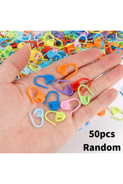 Choice1 50pcs 50/200/500pcs Knitting Crochet Tool, Locking Marking Buckle, Sm...