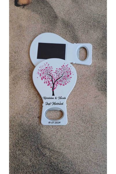Mira Baskı 25 Adet Söz Nişan Nikah Düğün Hatırası Açacaklı Balon Magnet Hediy...