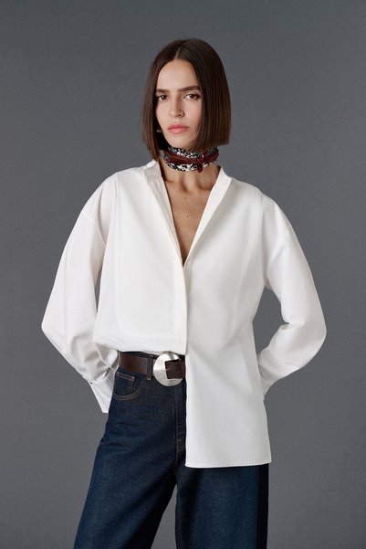 VATKALI Judge Collar Oversized Shirt