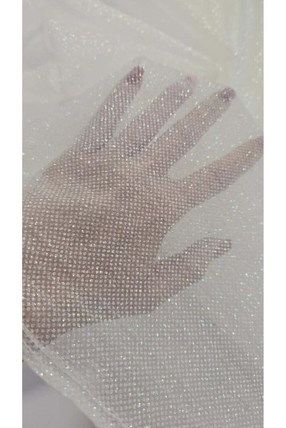 Bunoire Material textil - Cupon 3 metri - Organza mata accesorizata cu glitte...