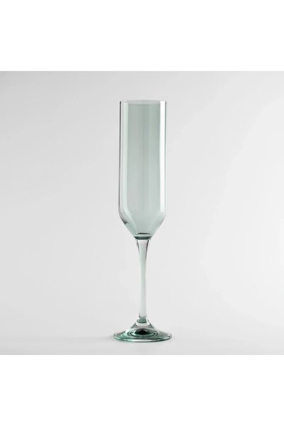 Qua Home Sunset Kristal Şampanya Kadehi Koyu Yeşil 200 cc