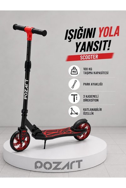 Dipsy Scooter Tekerlekli Katlanabilir +12 Yaş Üzeri Max 100 kg Taşıma Kapasit...