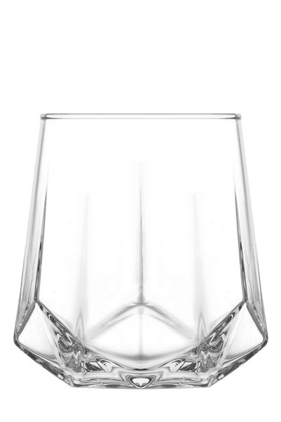 LAV Valeria Glass Whiskey Glass Set of 3 400 ml (Soft Drink/Cocktail Glass)