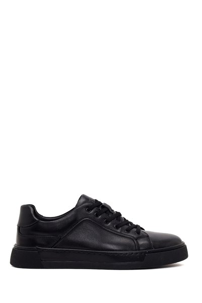 Derimod Men's Black Lace-Up Leather Sneaker Wm680051Dv