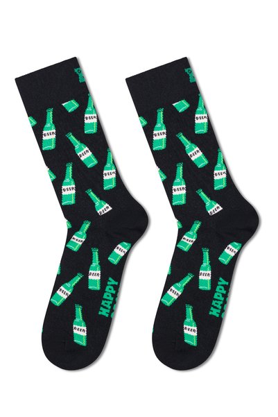 Happy Socks جوارب Happy Socks للرجال من القطن باللون الأسود P004500