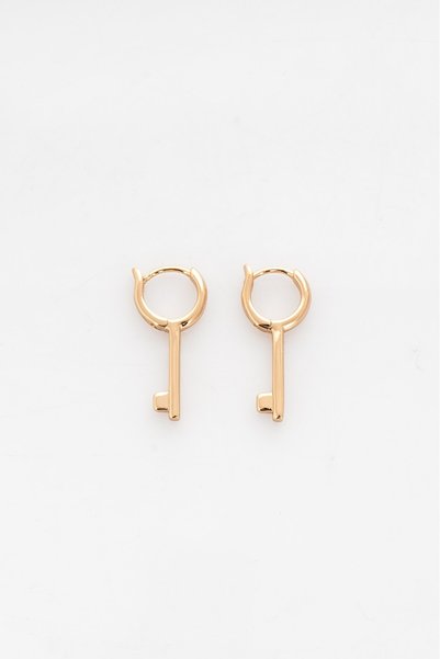 UKHWD SUPPLY Key Steel Earrings Ka5011Al