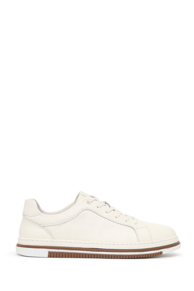 Derimod Men's White Lace-Up Leather Sneaker 26Sfd698418