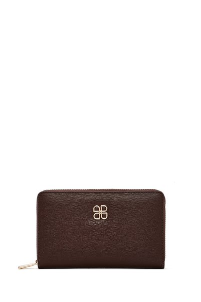 Derimod Women's Brown Printed Wallet 000A2D 562618