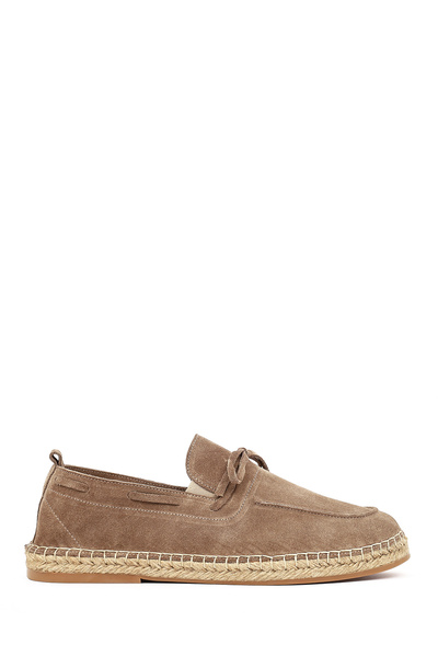 Derimod Erkek Vizon Süet Deri Espadril 26SFD616310
